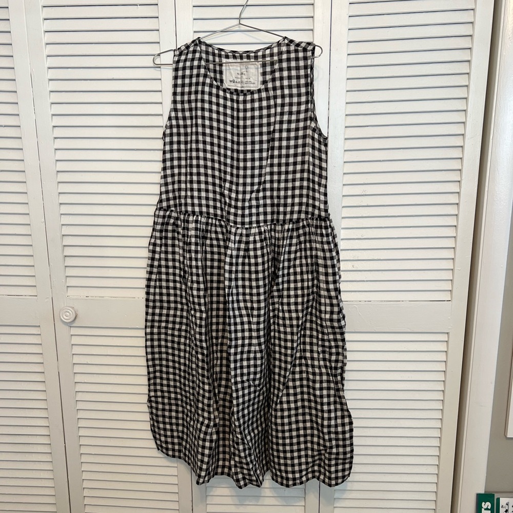Notperfect Linen Maxi Smock Linen Dress